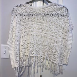 White sweater / shawl for girls